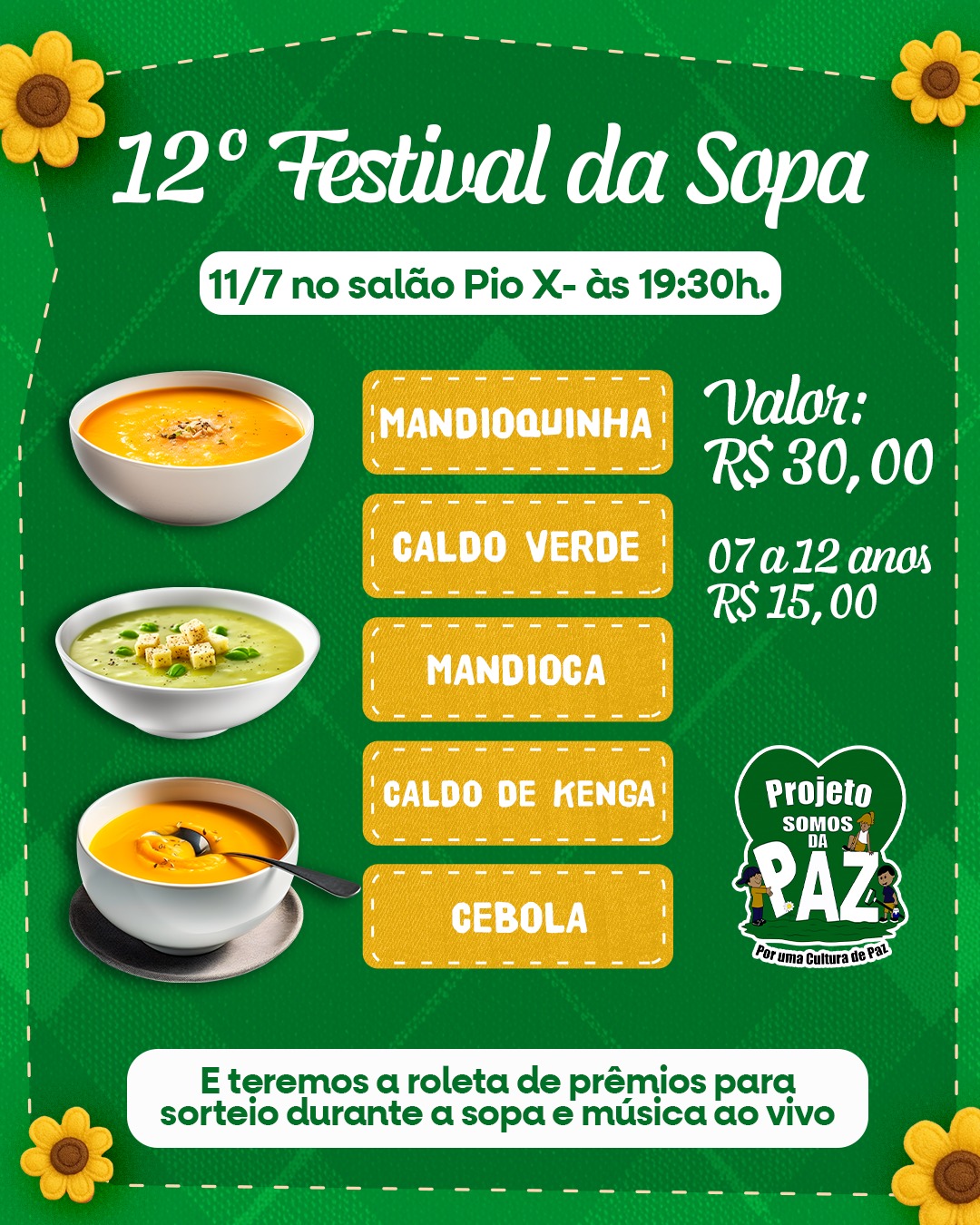 Festival da Sopa Projeto Somos da Paz Pilar do Sul
