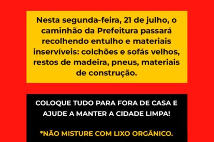 Coleta de Entulhos Bairro Ayub Pilar do Sul