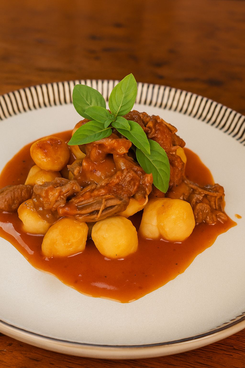 Receita de Nhoque ao Molho de Músculo - Rafa Tá na Cozinha