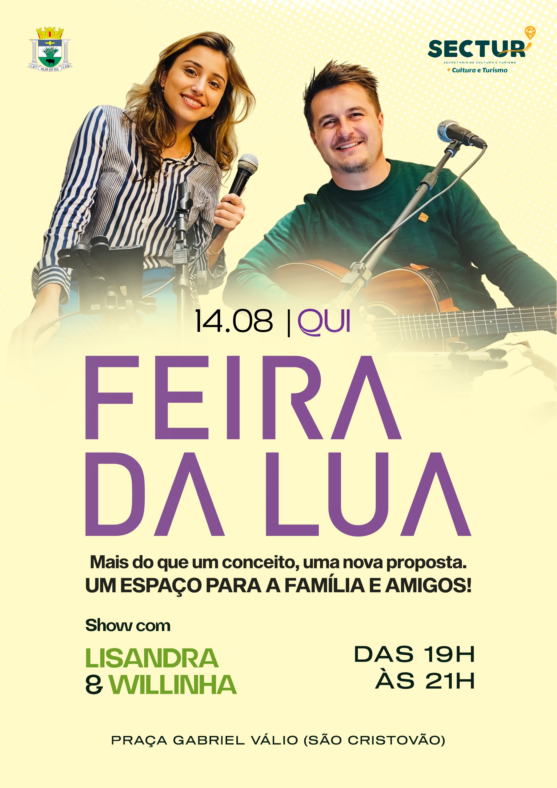 Feira da Lua 14-08 show com Lisandra e Willinha
