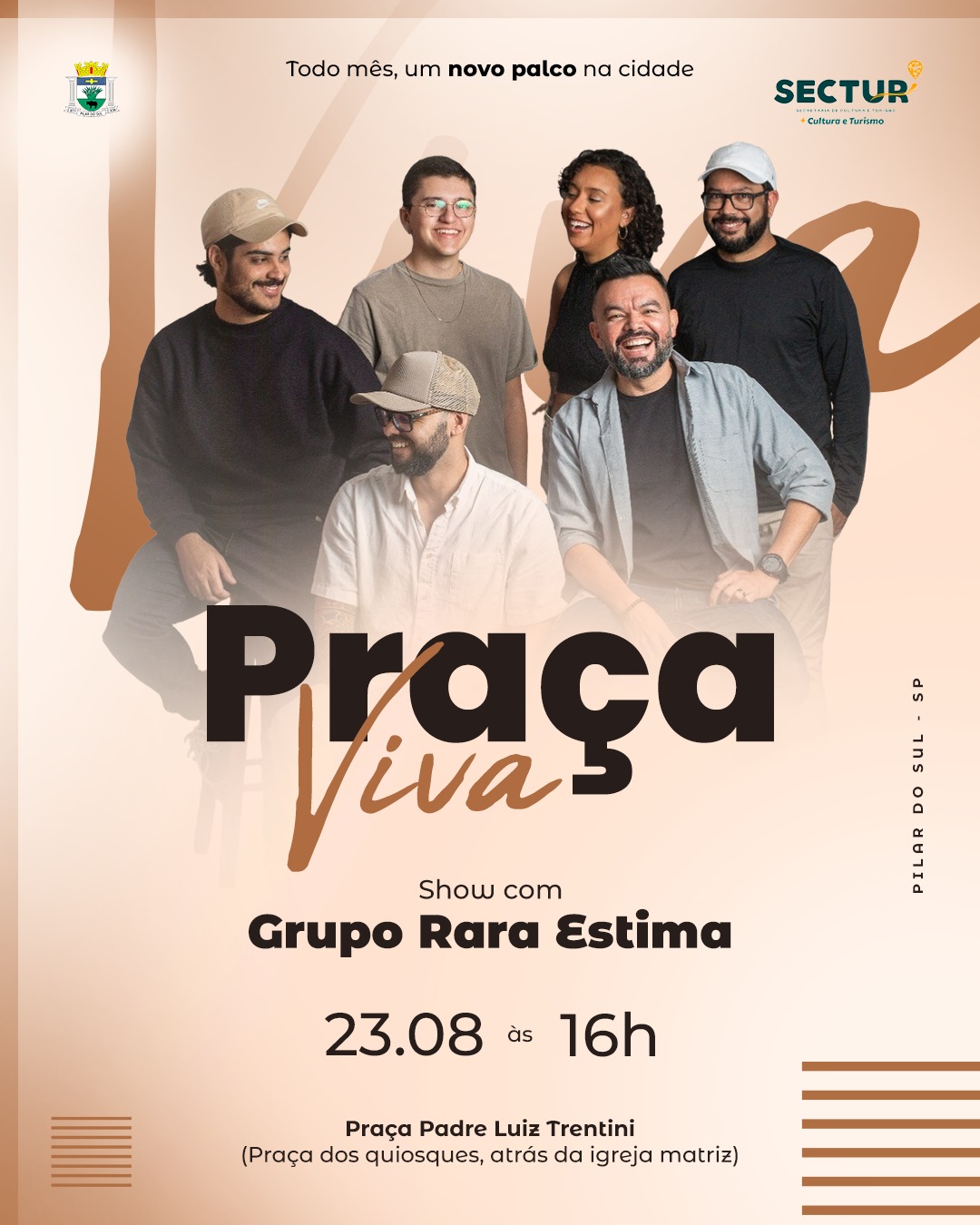 Projeto Praça Viva leva cultura e alegria para Pilar do Sul