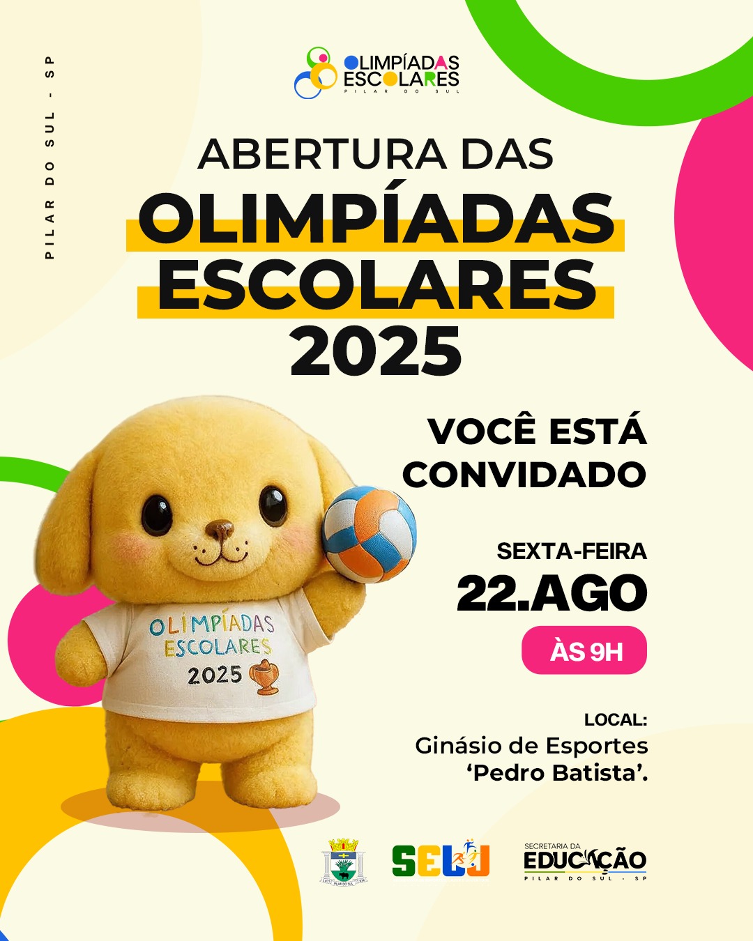 Olimpíadas Escolares 2025 celebram o esporte e a integração dos alunos de Pilar do Sul
